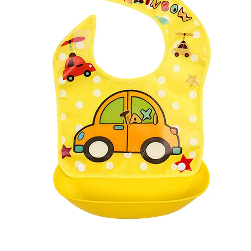 Factory  price custom made  printed detachable waterproof  silicone  bibs for baby