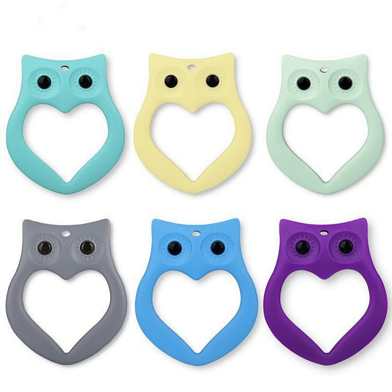 Custom food grade popular style bpa free silicone soft toy teether