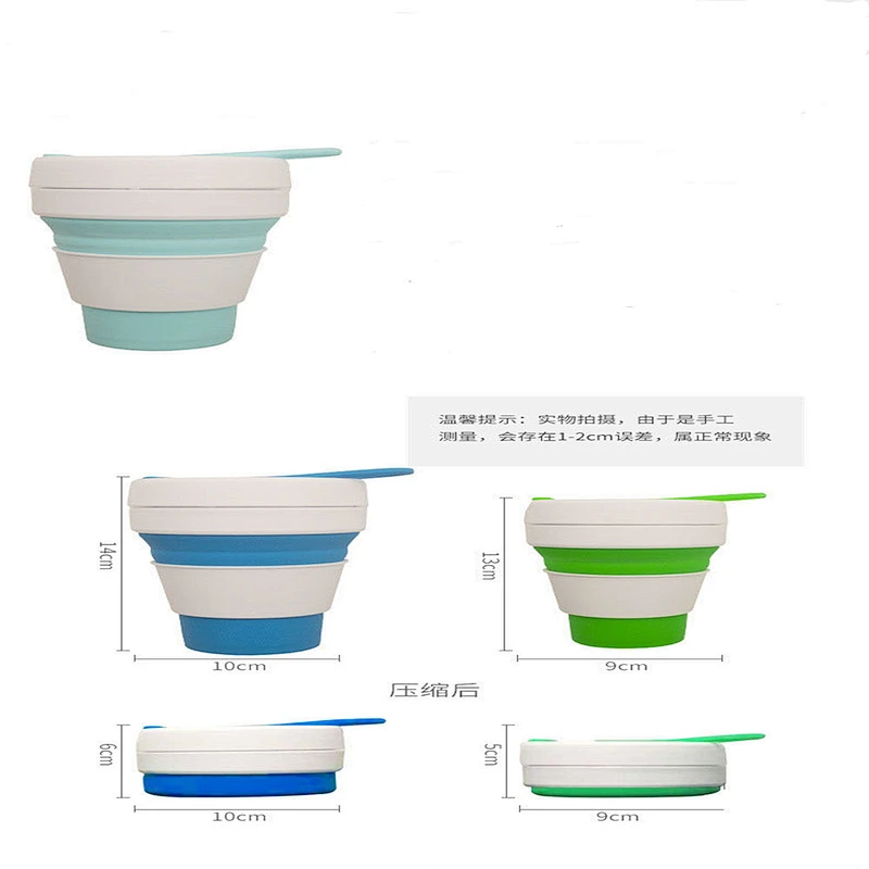 2020 Amazon top sellers  easy to carry foldable silicone coffee cup for outdoor sports or leisure travel