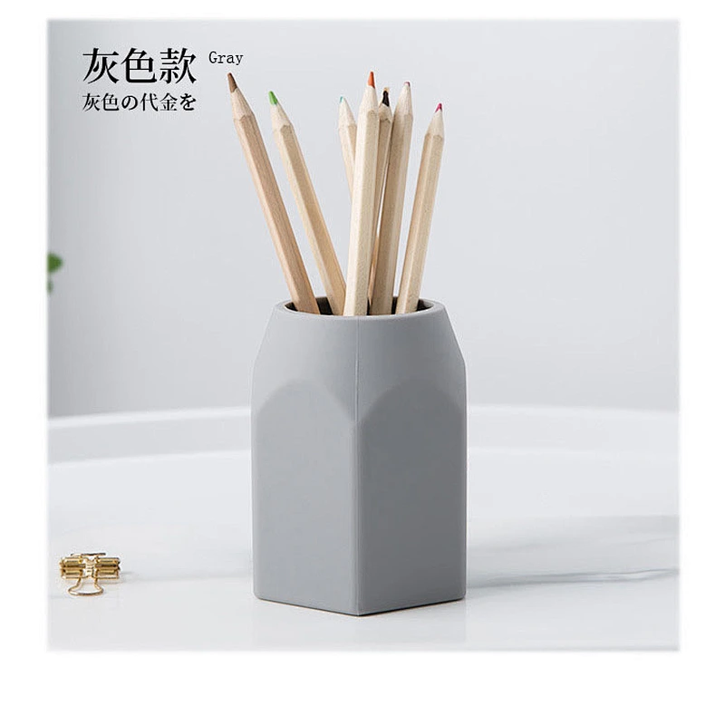 Amazon top sellers eco friendly large capacity silicone  pen container makeup brush storage box for school or daily use