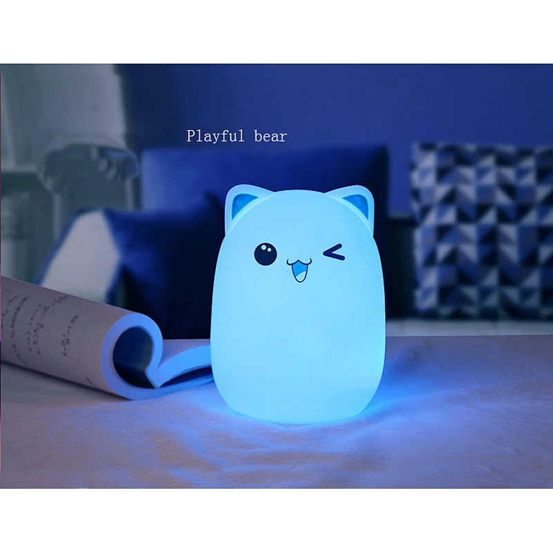 2020 Amazon top sellers USB remote control bed sensor light silicone pat night light for baby for feeding