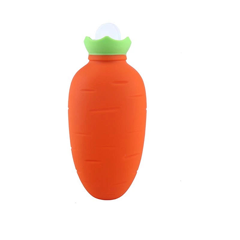 2020 Amazon top sellers waterproof and explosion-proof shape cute carrot hot water bottle for baby amd mother for keeping warm