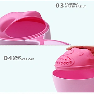 2020 Amazon top sellers multi-functional practical durable large-capacity cute baby shampoo cup for baby for bathing