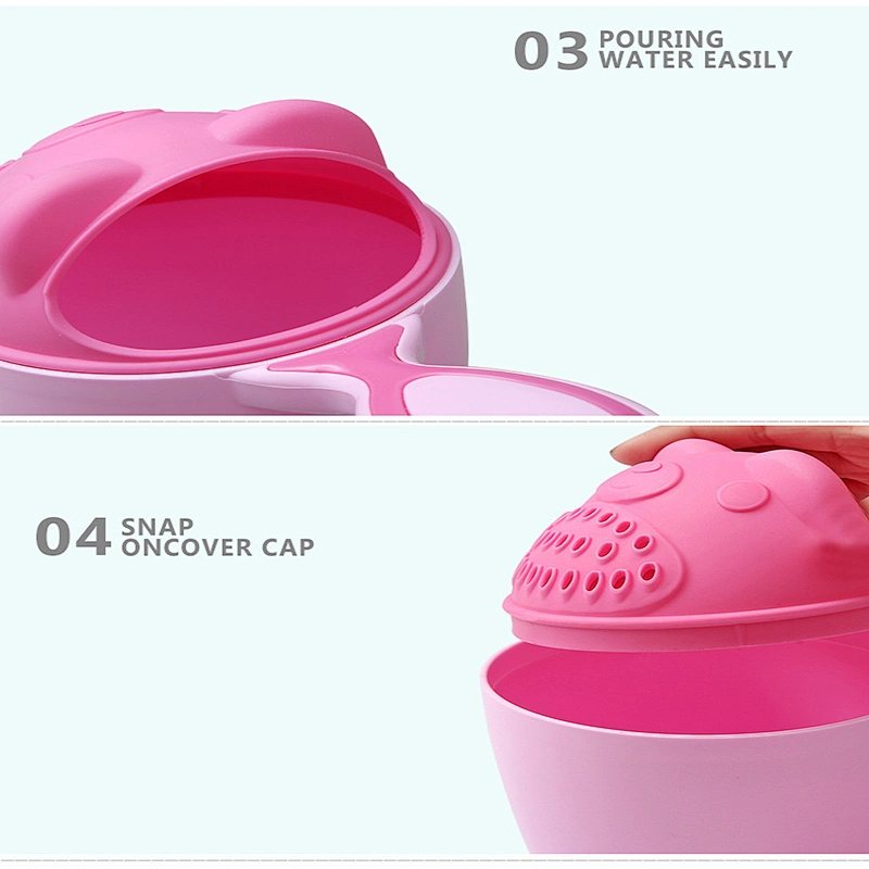 2020 Amazon top sellers multi-functional practical durable large-capacity cute baby shampoo cup for baby for bathing