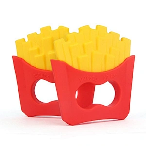 Factory Price Sales Silicone French Fries Shape Teether Baby Made In China