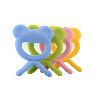 Comfortable new design baby wholesale silicone teether rattle toy monkey supplier