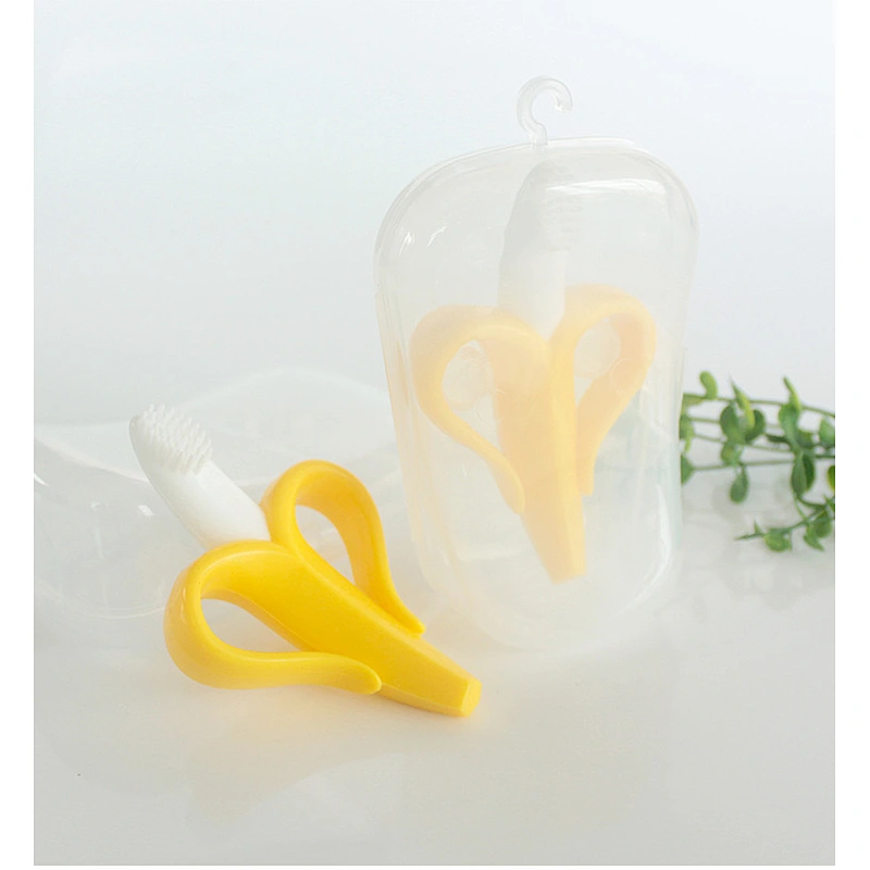 Baby Finger Silicone Banana toothbrush Infant Training Teether