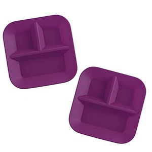 Wholesale Safety BPA Free  Silicone Feeding Dining Baby Plate With Division