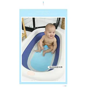 2020 Amazon top sellers non-slip environmentally friendly foldable space saving easy to clean anti-slip mat for baby for bathing