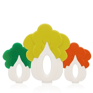 BPA FREE Funny cute safe food-grade silicone vegetable baby teether for Baby for feeding