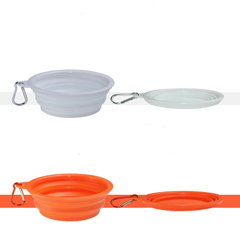 2020 Amazon selling high quality TPE folding portable silicone pet bowl dog bowl for pet
