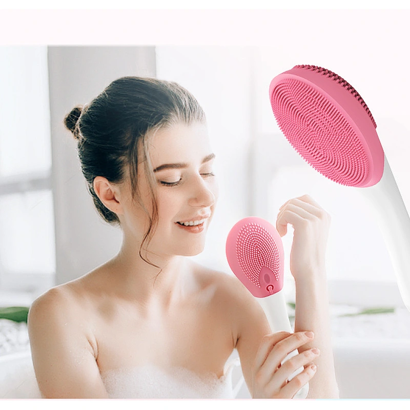 waterproof silicone cleansing brush electric massage brush  Suspension type face brush electric
