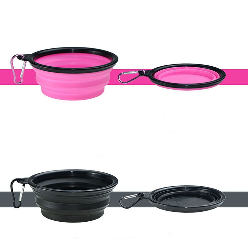 2020 Amazon selling high quality TPE folding portable silicone pet bowl dog bowl for pet