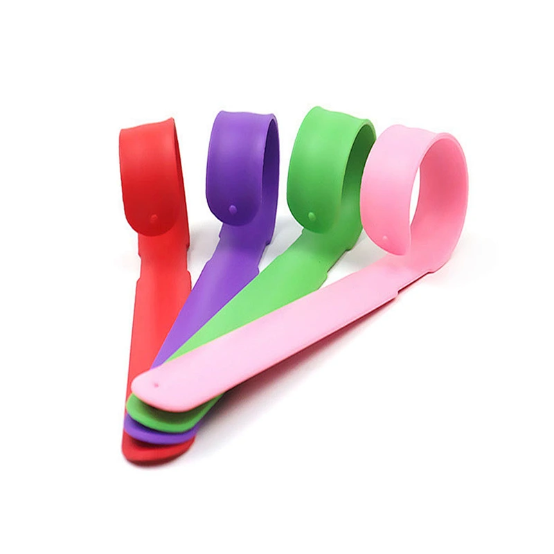 Amazon top sellers diverse colors Silicone bracelet pat ring children's tape measure wrist band bracelet toy for baby