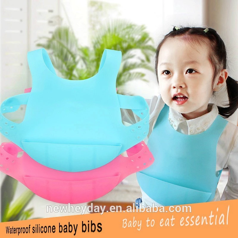 factory personalised  logo food grade silicone  newborn baby animal bibs  waterproof  plain  bulk