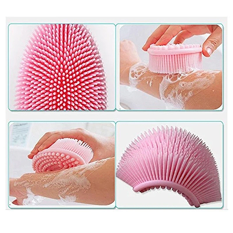 2020 Amazon top sellers soft durable flexible waterproof food-grade silicone bath brush for baby for bath