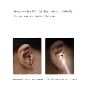2020 LED light soft and safe ear cleaner wax remover for baby for caring for baby ears