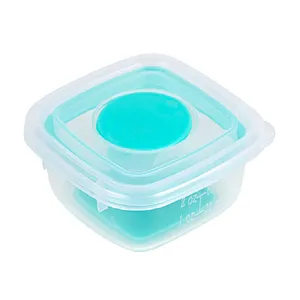 Professional factory silicone baby food storage plastic containers with prices