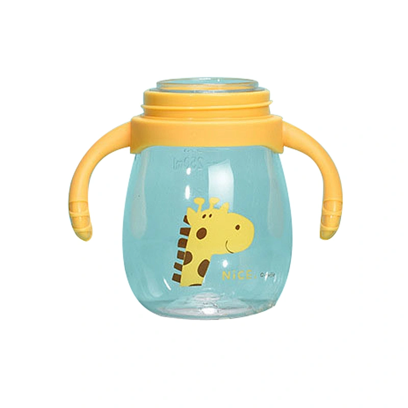 Durable anti-skid safety eco friendly silicone milk bottle with double canopy for baby