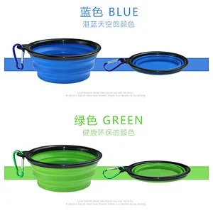 2020 Amazon selling high quality TPE folding portable silicone pet bowl dog bowl for pet