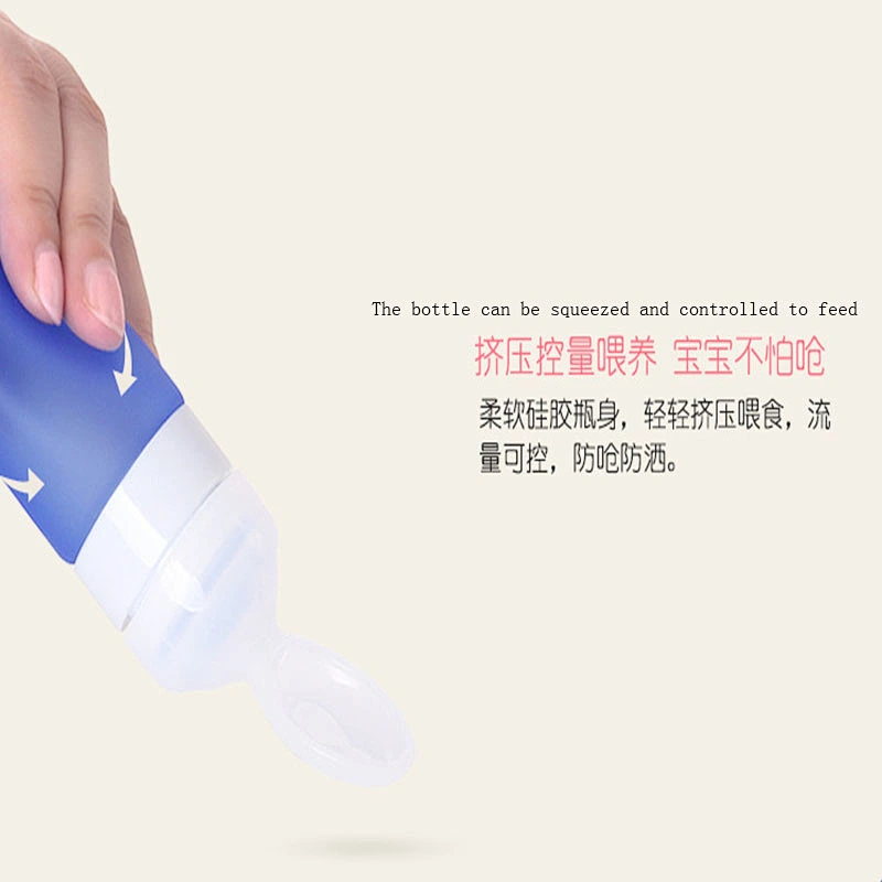 2020 new eco-friendly FDA-certified food grade silicone extruded food supplement bottle set for baby for feeding