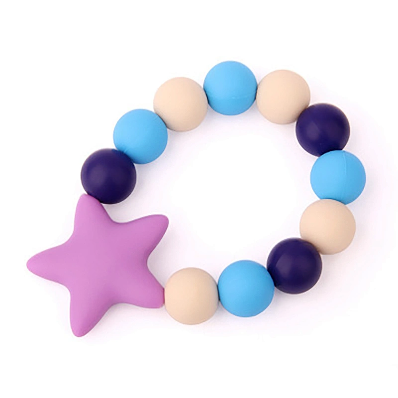 Top Selling custom teether wholesale for baby chewable toys bpa free teething pendant supplies