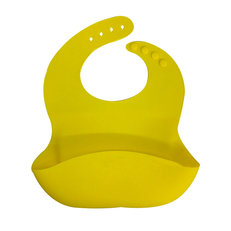 China manufacturer custom eco-friendly cute wholesale silicone free baby bib for kids