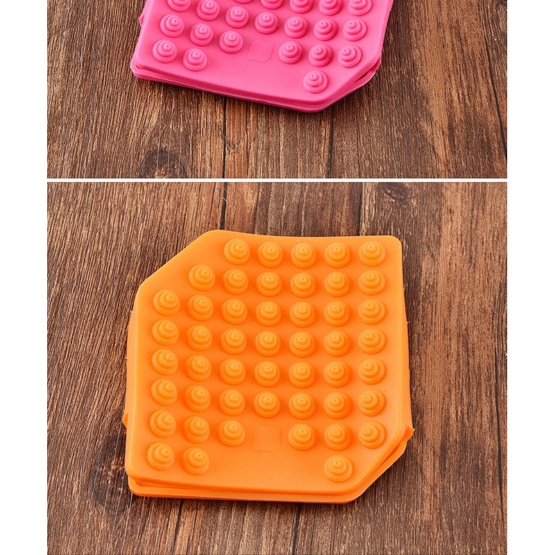Soft Silicone Brush  pad for fruit cleaning Shower Care hair Scalp Massage Brush  Cleaning Shower dishwashing brush