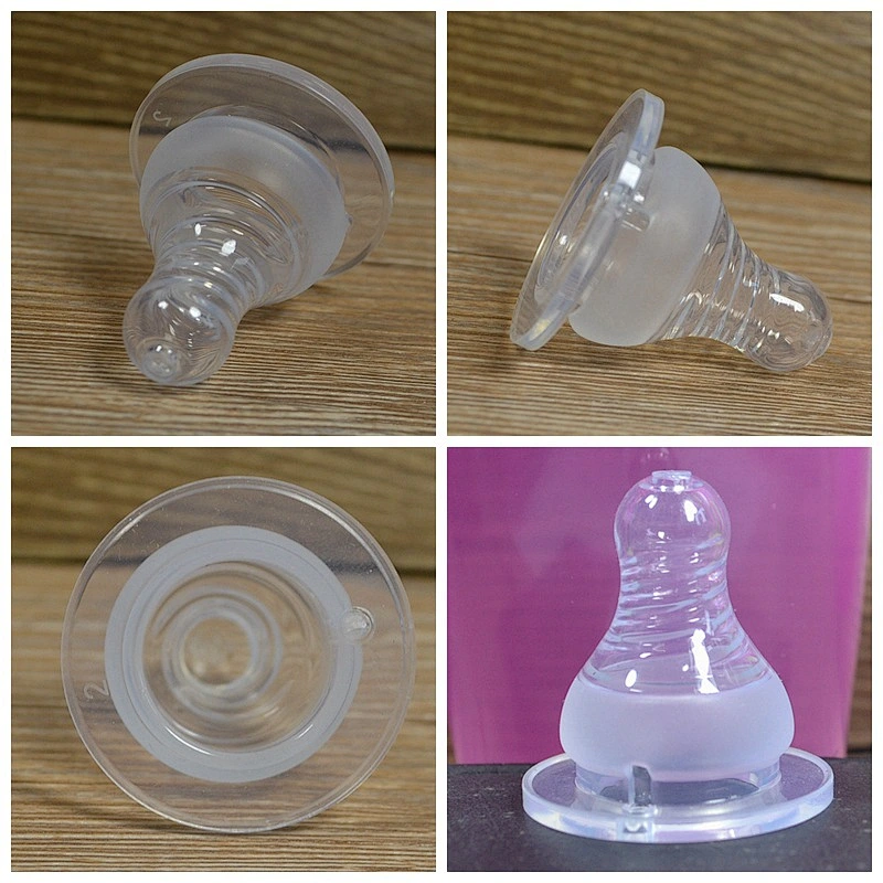 Wide Mouth Medical Grade  injection  silicone baby feeding nipple  Baby Bottle Nipple ring