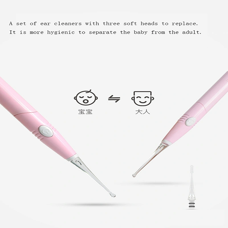 2020 LED light soft and safe ear cleaner wax remover for baby for caring for baby ears