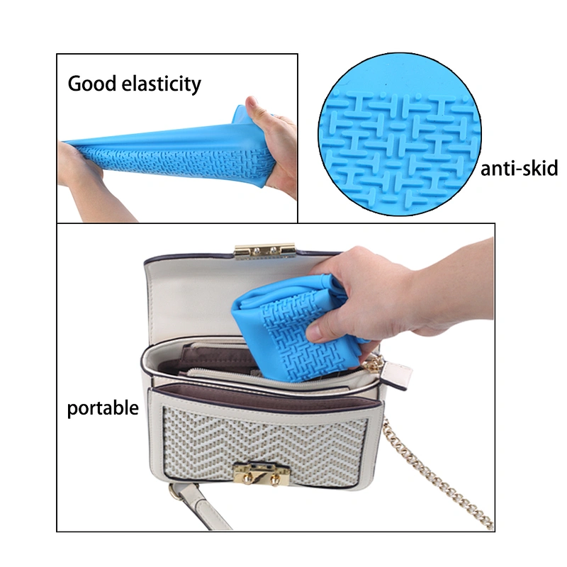 Integrated  non-slip waterproof  folding comfortable silicone shoe cover for mothers or pregnant women for walking in the rain