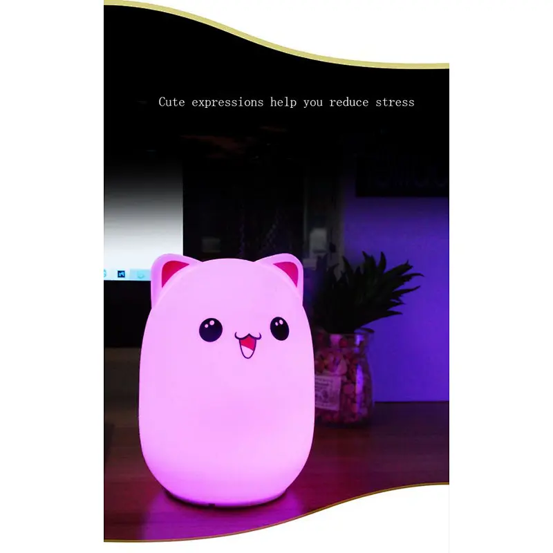 2020 Amazon top sellers USB remote control bed sensor light silicone pat night light for baby for feeding
