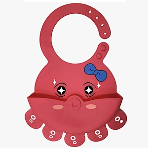 Manufacture owl silicon baby bibs eco-friendly cute in low price
