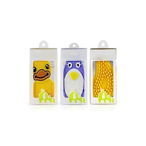 Multifunctional Soft face  Silicone baby bath  brush dish brush  baby Shower Care cartoon toilet brush