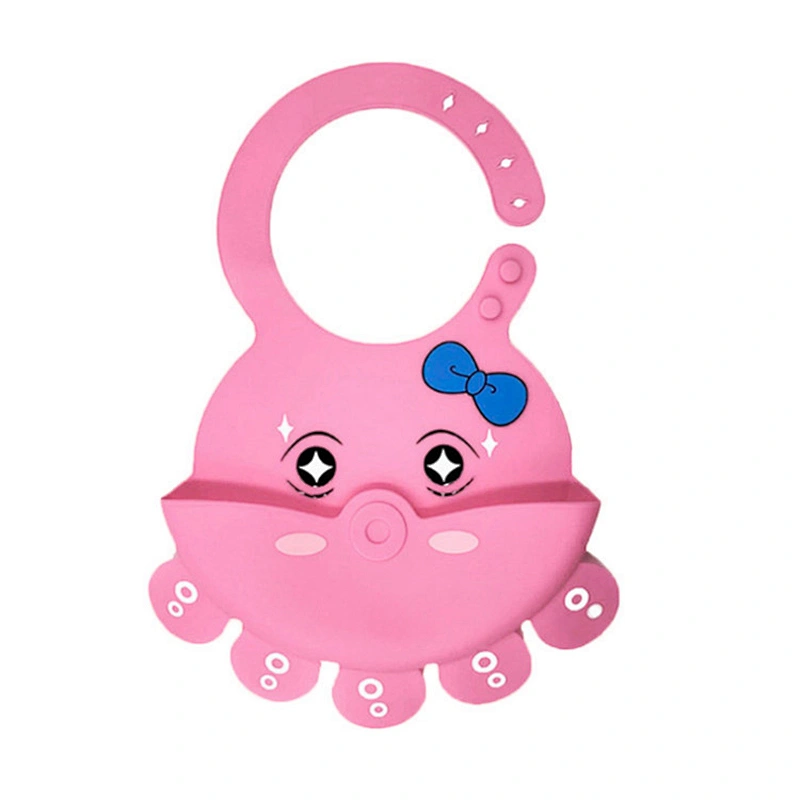 Reusable BPA Free Washable Baby Silicone Bib Heat Resistant For Restaurant