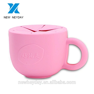 Silicone snack bowl for kids spill-proof