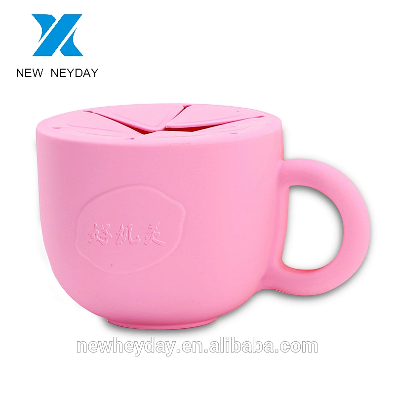 Silicone snack bowl for kids spill-proof