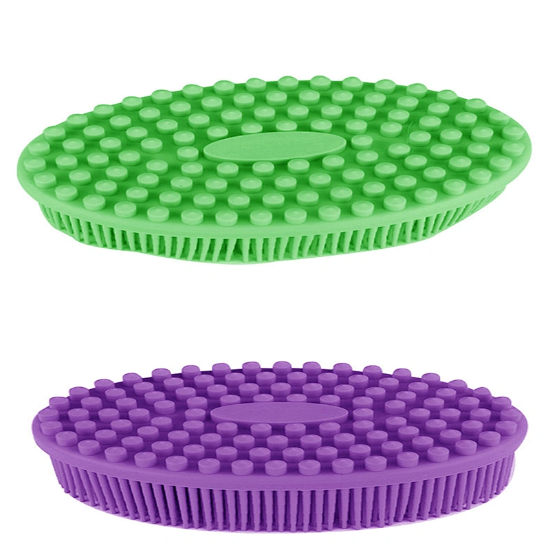 2020 Amazon top sellers soft durable flexible waterproof food-grade silicone bath brush for baby for bath