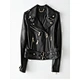 Good quality fashion custom spring ladies real leather jackets motorcycle zip genuine sheepskin black leather jacket for women