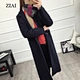 womens wool coats on sale Women's wool overcoat overcoat over-the-knee slimming suit collar thickened wool jackets