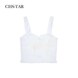 Sweetheart Neck Shirring Singlet