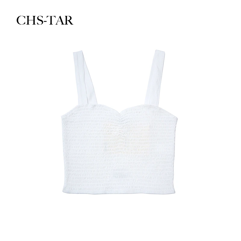 Sweetheart Neck Shirring Singlet