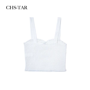 Sweetheart Neck Shirring Singlet