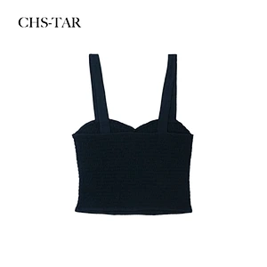 Sweetheart Neck Shirring Singlet