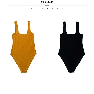 Cord Velour Bodysuit