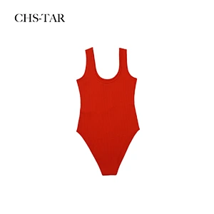 Rib Scoop Neck Bodysuit