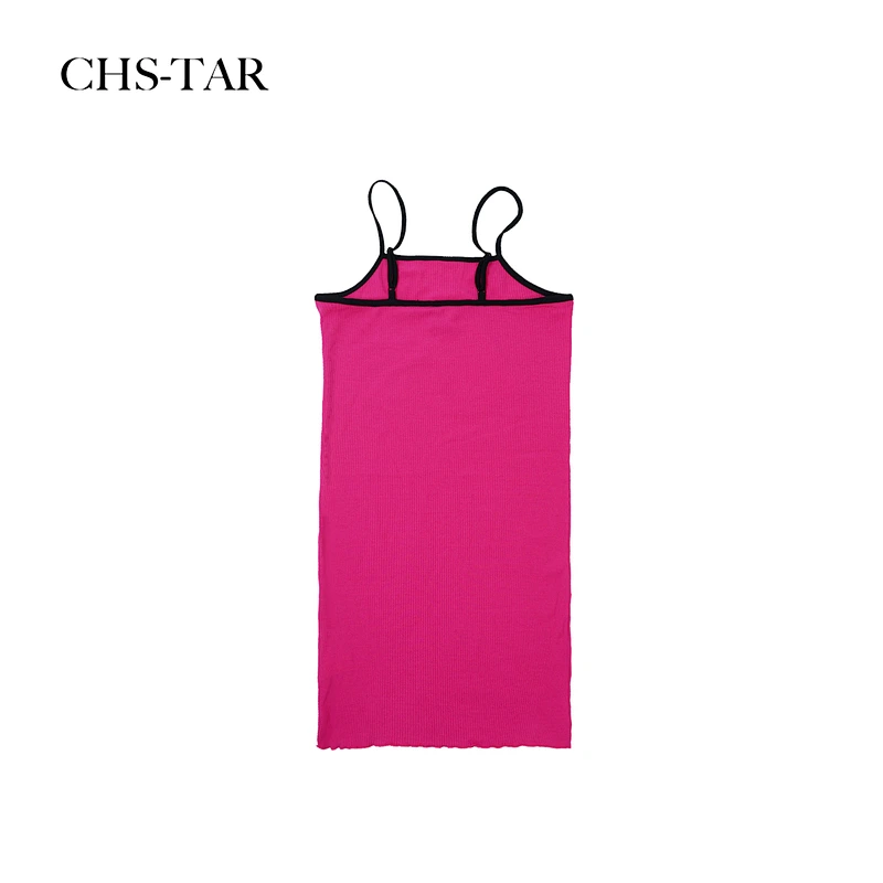 Strappy Ribbing Mini Dress