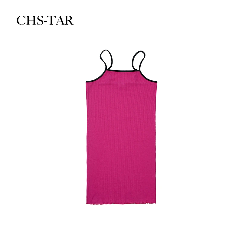Strappy Ribbing Mini Dress