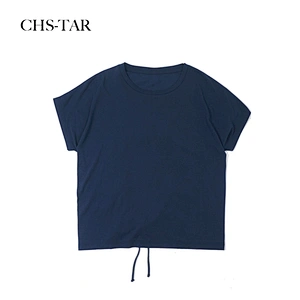 Drop Sleeve Tie Back T Shirt
