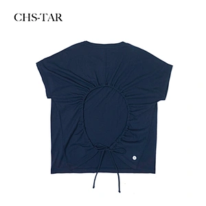 Drop Sleeve Tie Back T Shirt